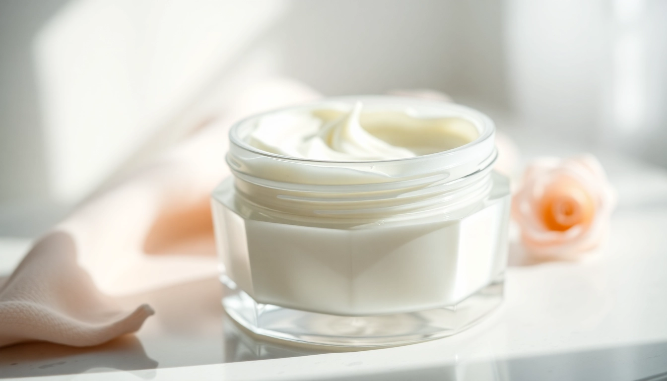 Hand cream Supplier showcasing a premium quality moisturizer in a sleek jar, emphasizing skincare luxury.