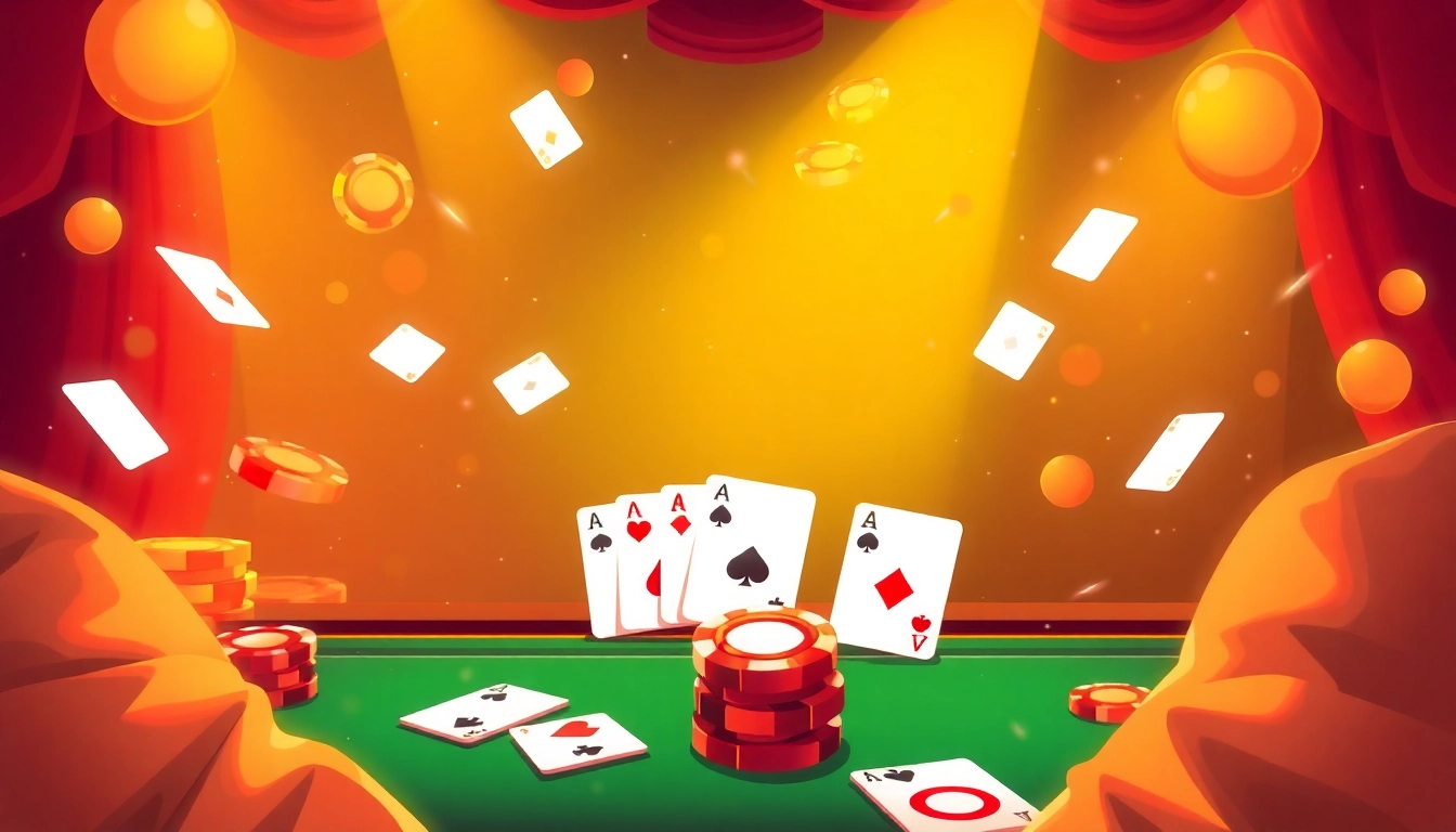 Experience the thrill of rummy wealth in a vibrant online gaming atmosphere with dynamic cards and chips.