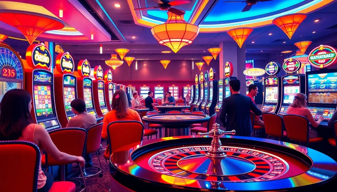 Experience the thrill of the best casino game in a vibrant atmosphere filled with excited players.