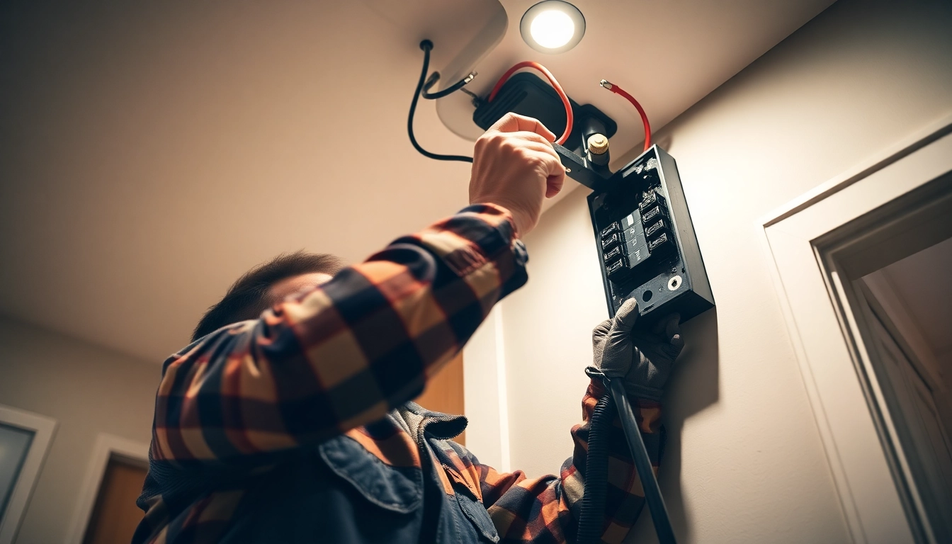 Skilled electricians providing immediate Elektriker Notdienst assistance during an emergency.