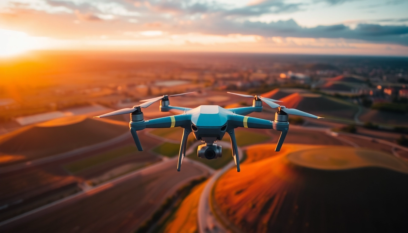 Capturing breathtaking shots on how to start a drone photography business with a drone in vibrant sunsets.