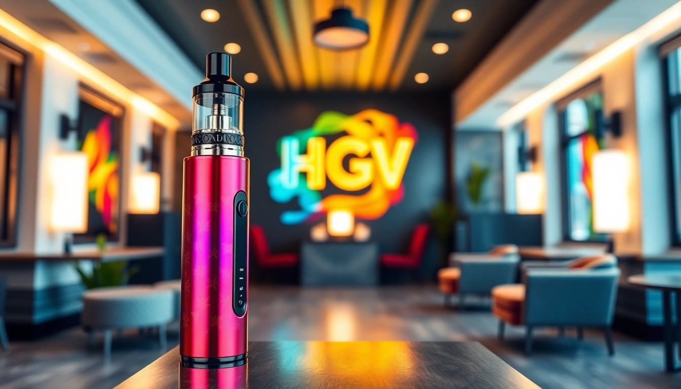 Explore hqd surv kaufen options with this stylish HQD Surv vape displaying vibrant flavors in a modern setting.