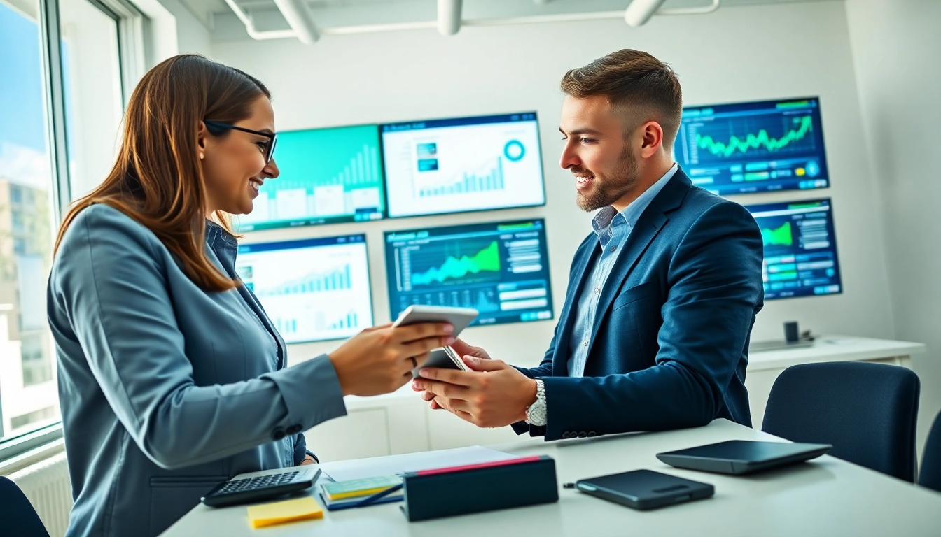 Showcase how accounts receivable automation software enhances collaboration in a modern office.