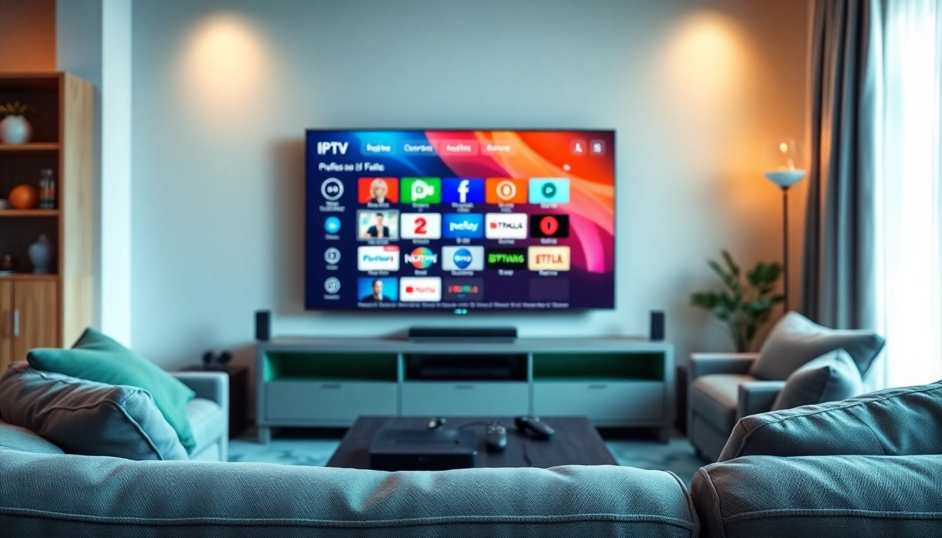 Experience seamless 24h iptv test on a modern TV setup with various channels displayed.
