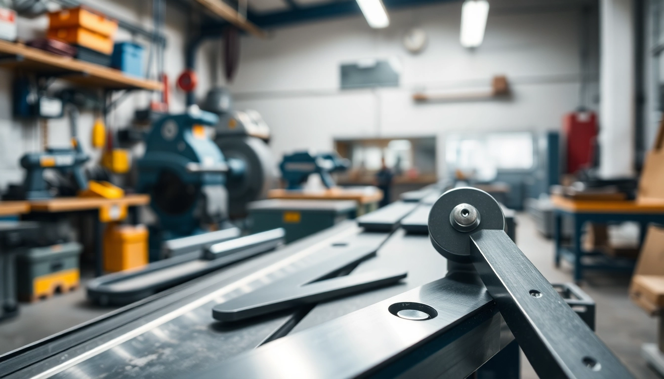 Showcasing cutting equipment with high precision tools in a professional workshop setting.