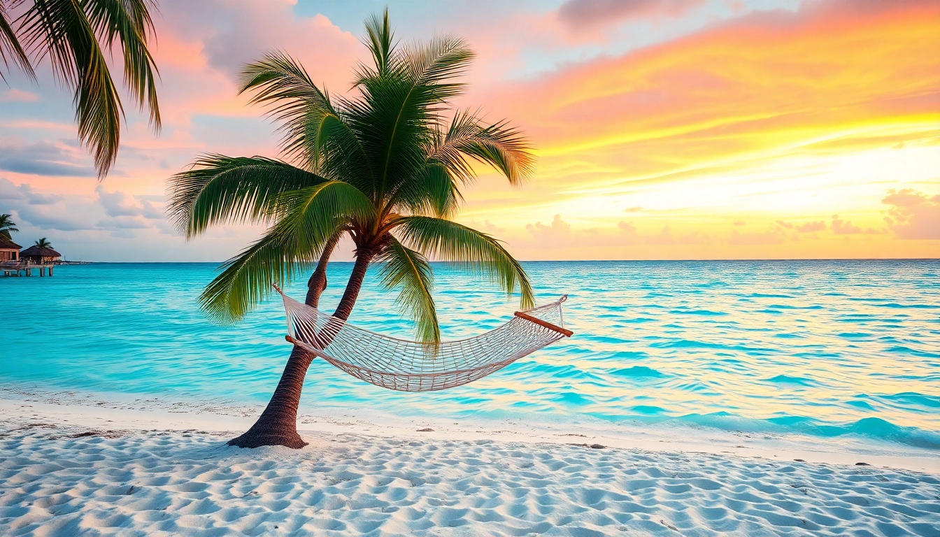 Experience the beauty of Livingstone Vacations Bahamas Travel with a serene beachfront sunset scene.