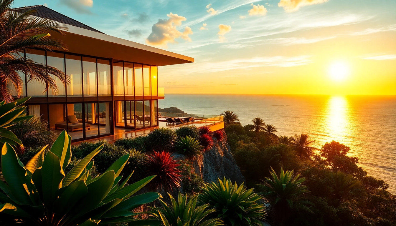 Experience stunning villa rentals with ocean views in Phuket, featuring modern architecture and lush gardens.