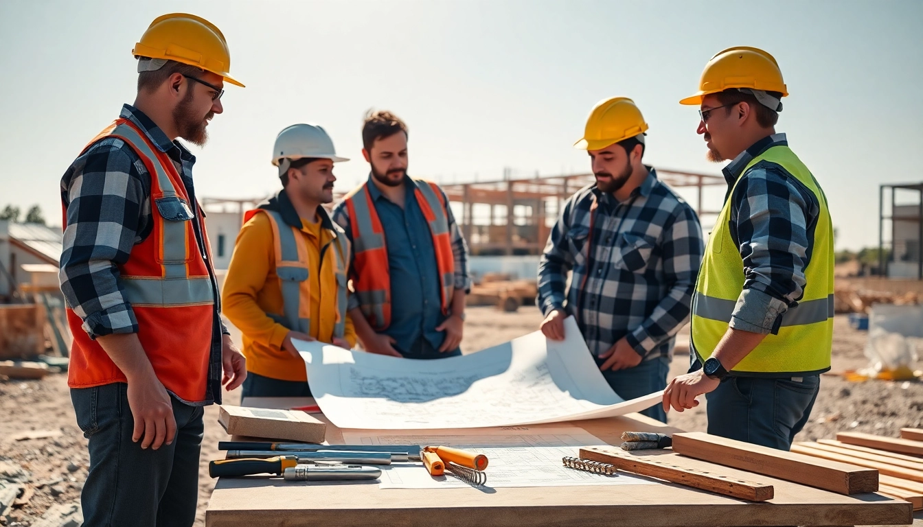Southern California Contractors Association collaborating on a construction project at a vibrant site.