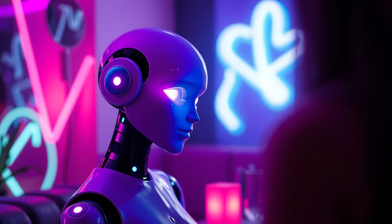 Engage in sexy AI chat with a vibrant, interactive virtual girlfriend character in a playful setting.