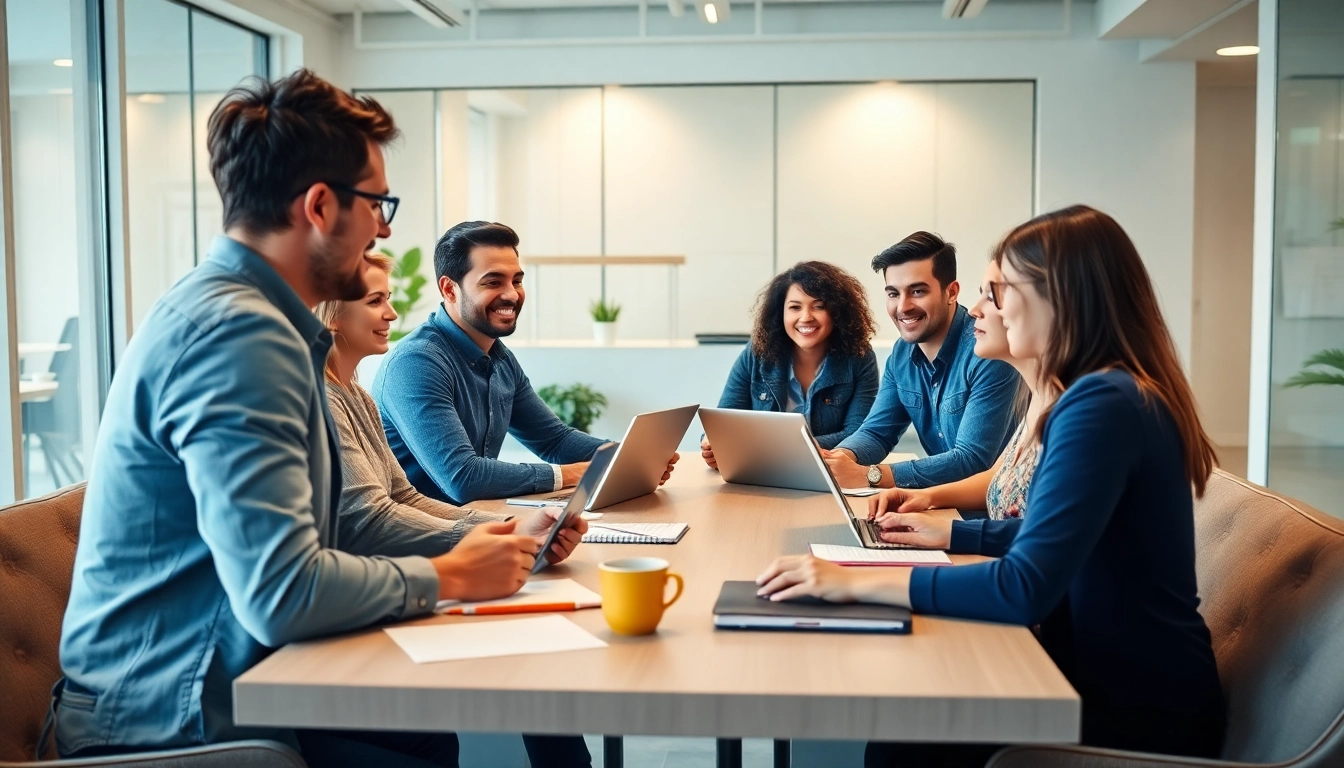 Engage with our business coaching service in a vibrant, collaborative meeting environment.