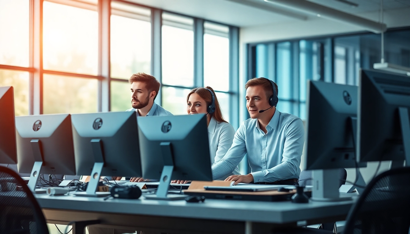 提供Rovertech IT Support的专业团队在现代办公室中的协作场景