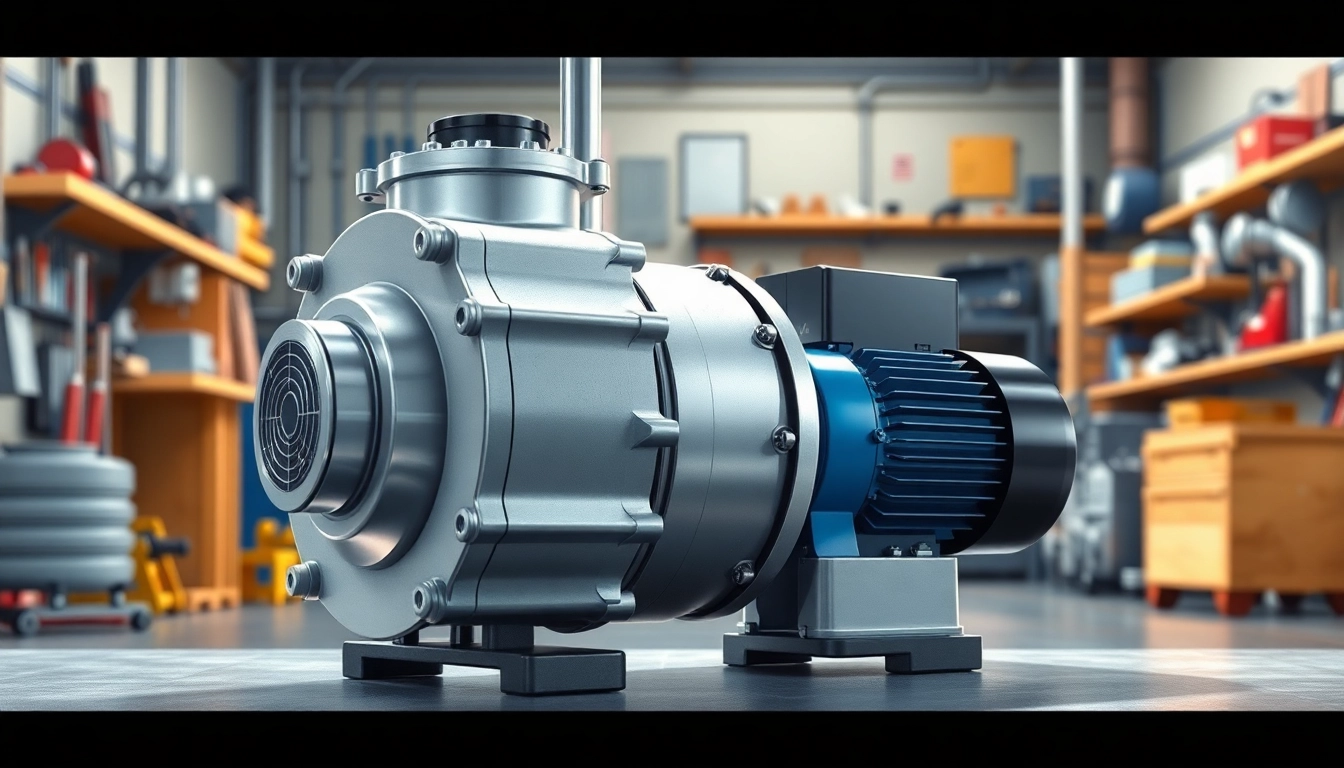 Optimize industrial space showcasing a Becker vacuum pump with modern features and details.