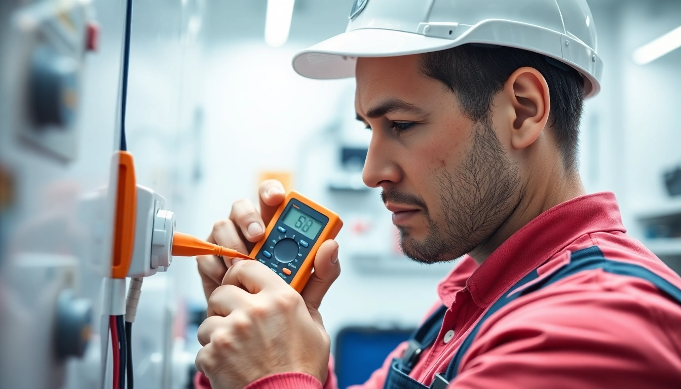 Conduct a PAT Testing inspection on electrical equipment by a professional electrician in action.