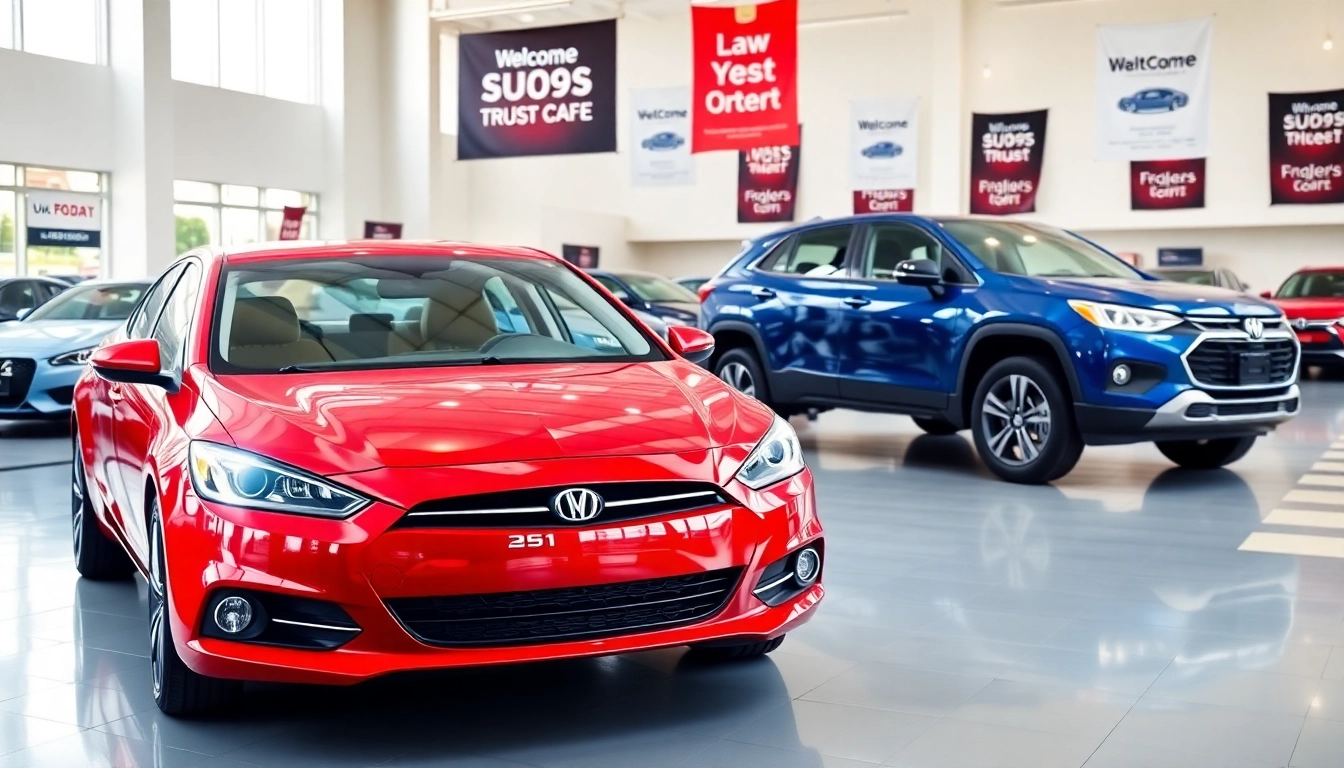 Find Used Vehicles at a professional car dealership with multiple options on display.