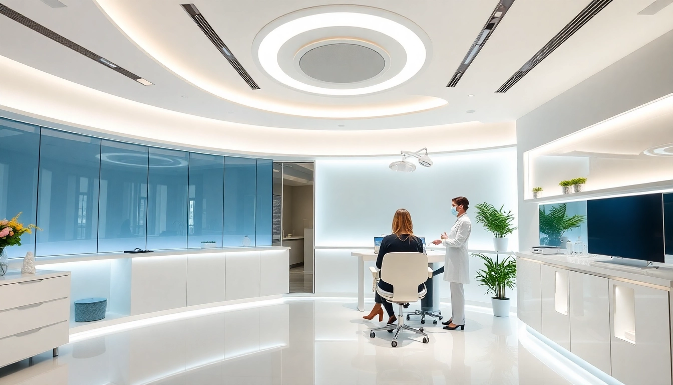 Fadenlifting Zürich clinic showcasing a professional consultation experience for enhanced skin rejuvenation.