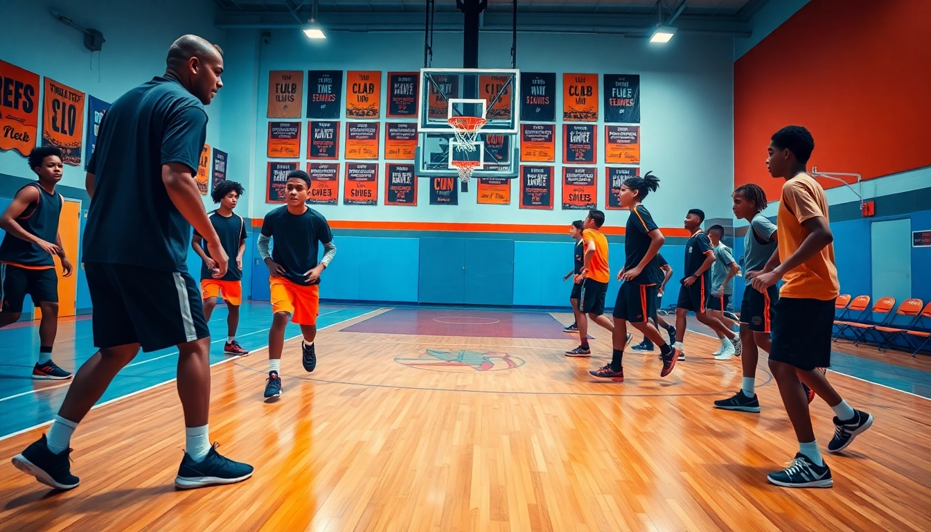Engaged young players training at Takeover Basketball Academy, showcasing teamwork and skill development.