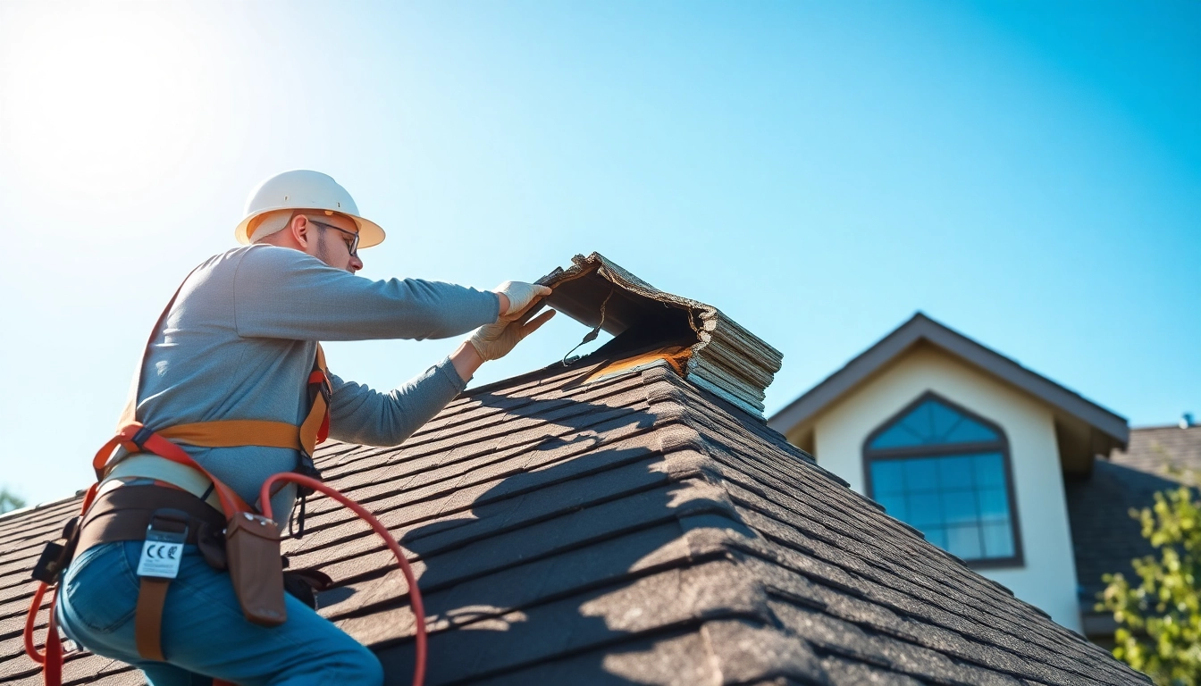 Emergency roof repair Texas team providing prompt service during urgent repairs.