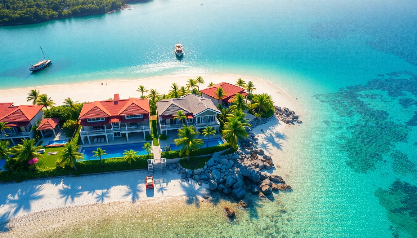 Stunning Phuket real estate showcasing luxurious villas and pristine beaches under bright, tropical skies.