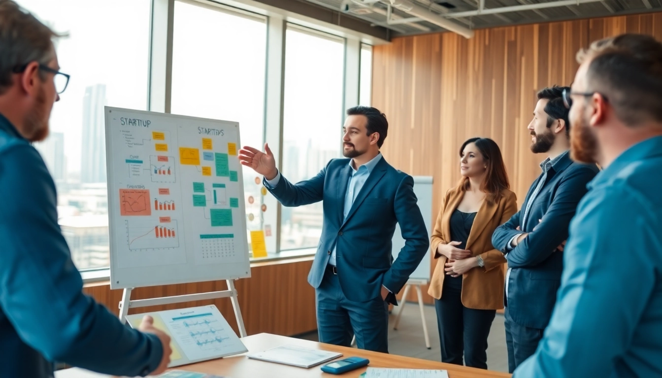 Launching successful startup strategies in a collaborative professional setting.