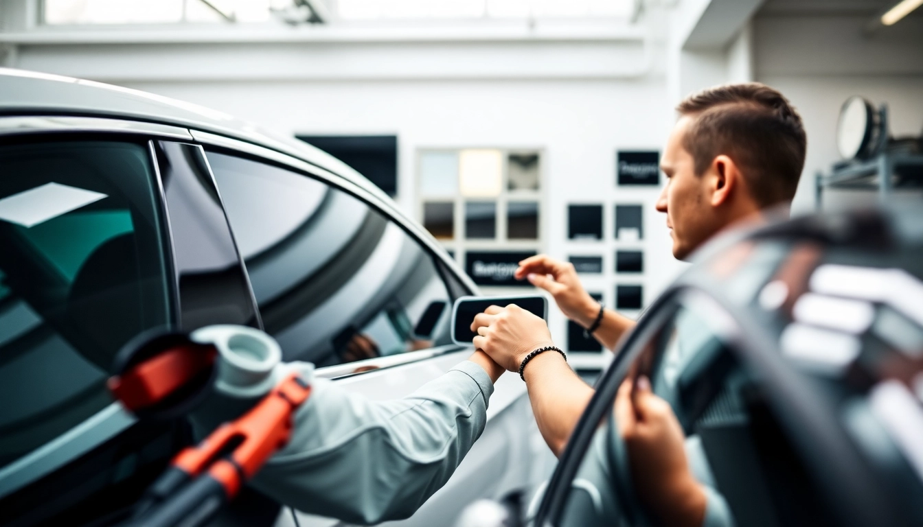 Enhancing vehicle appearance with professional window tinting Bucks County.