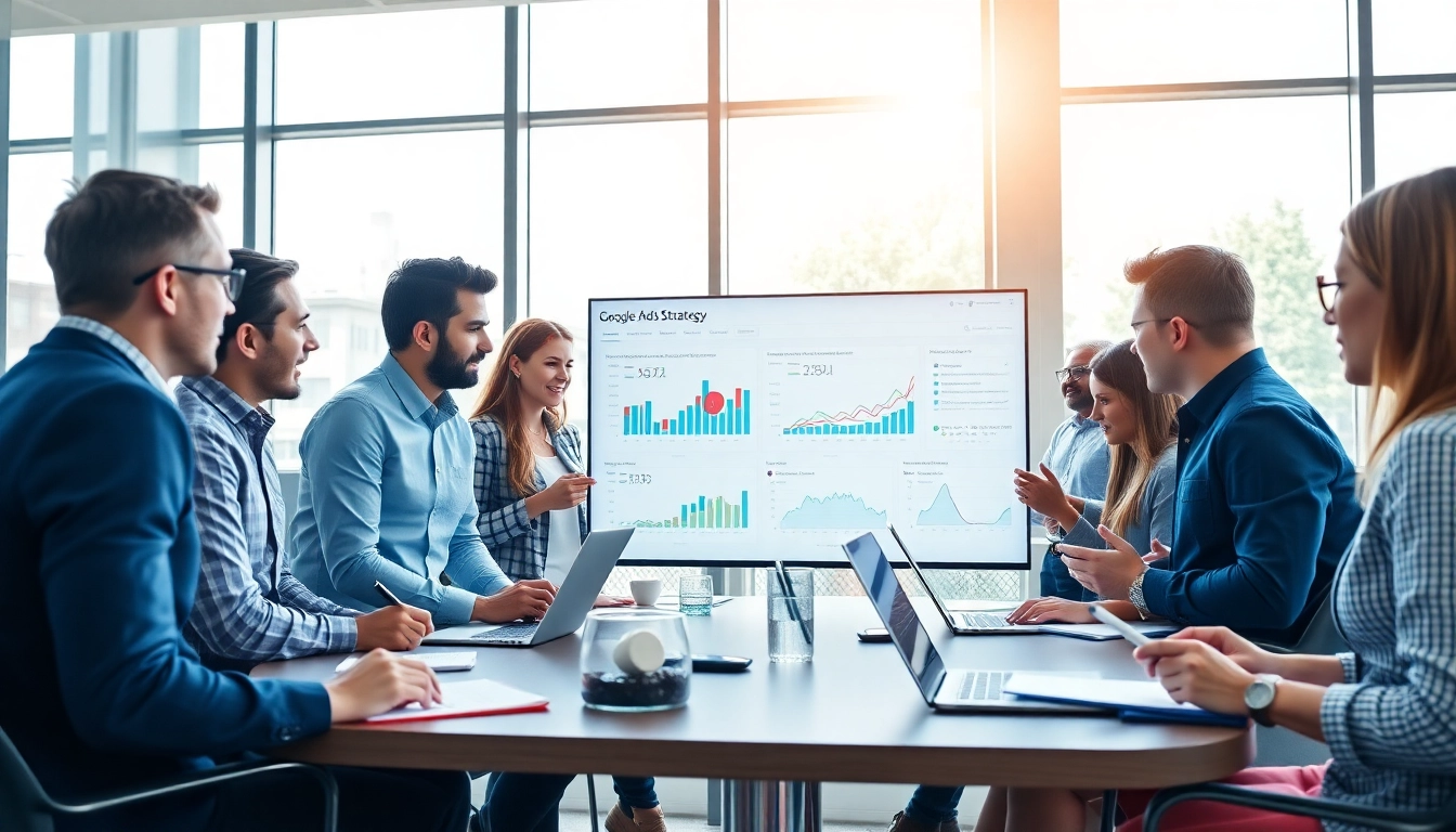 Improve your advertising strategy with https://inkwellmarketinggroup.com/google-ads-marketing by collaborating in a modern office.