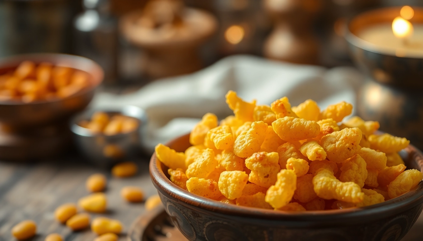 Enjoy crispy Bhujia in a vibrant bowl, showcasing its golden crunch and authentic Bikaneri flavor.