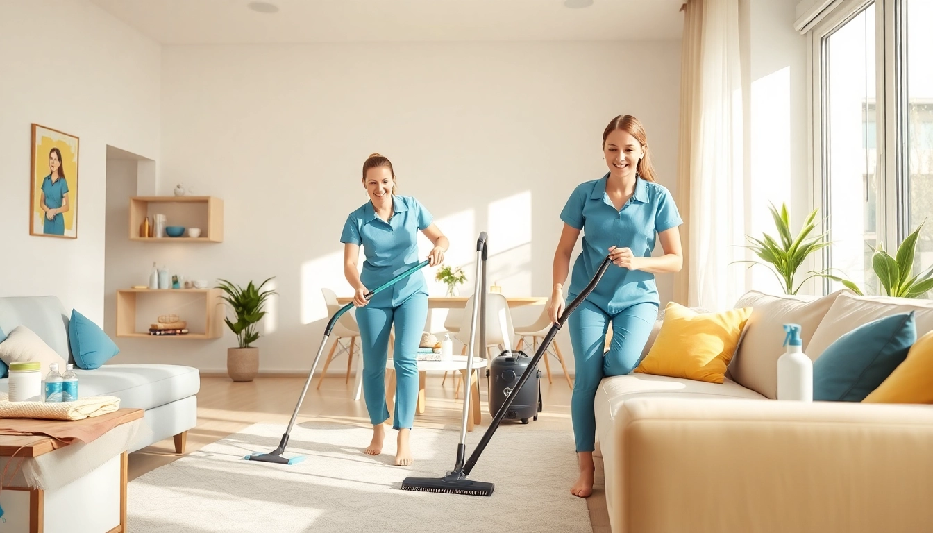 Efficient cleaning service near me revitalizing a modern living space with professional care.
