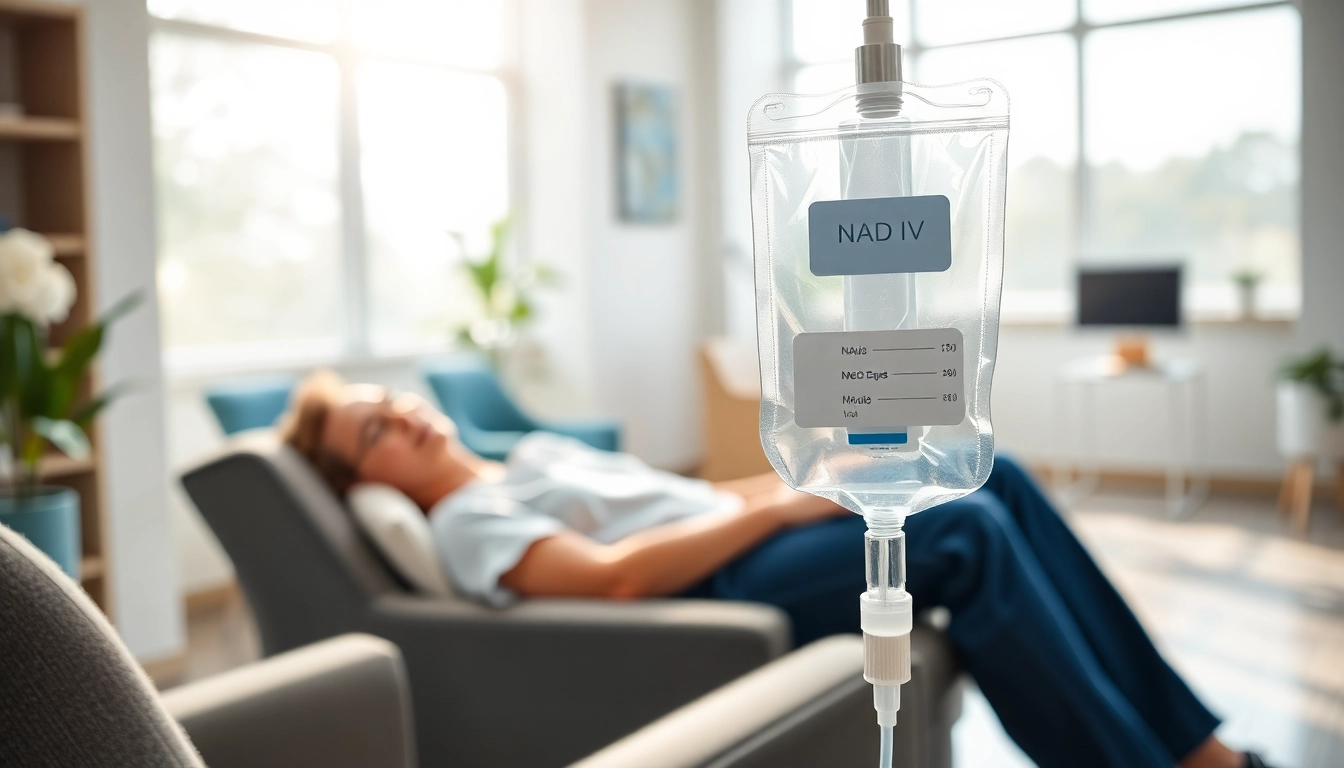 Learn about nad iv therapy cost while receiving treatment in a modern clinic setting.