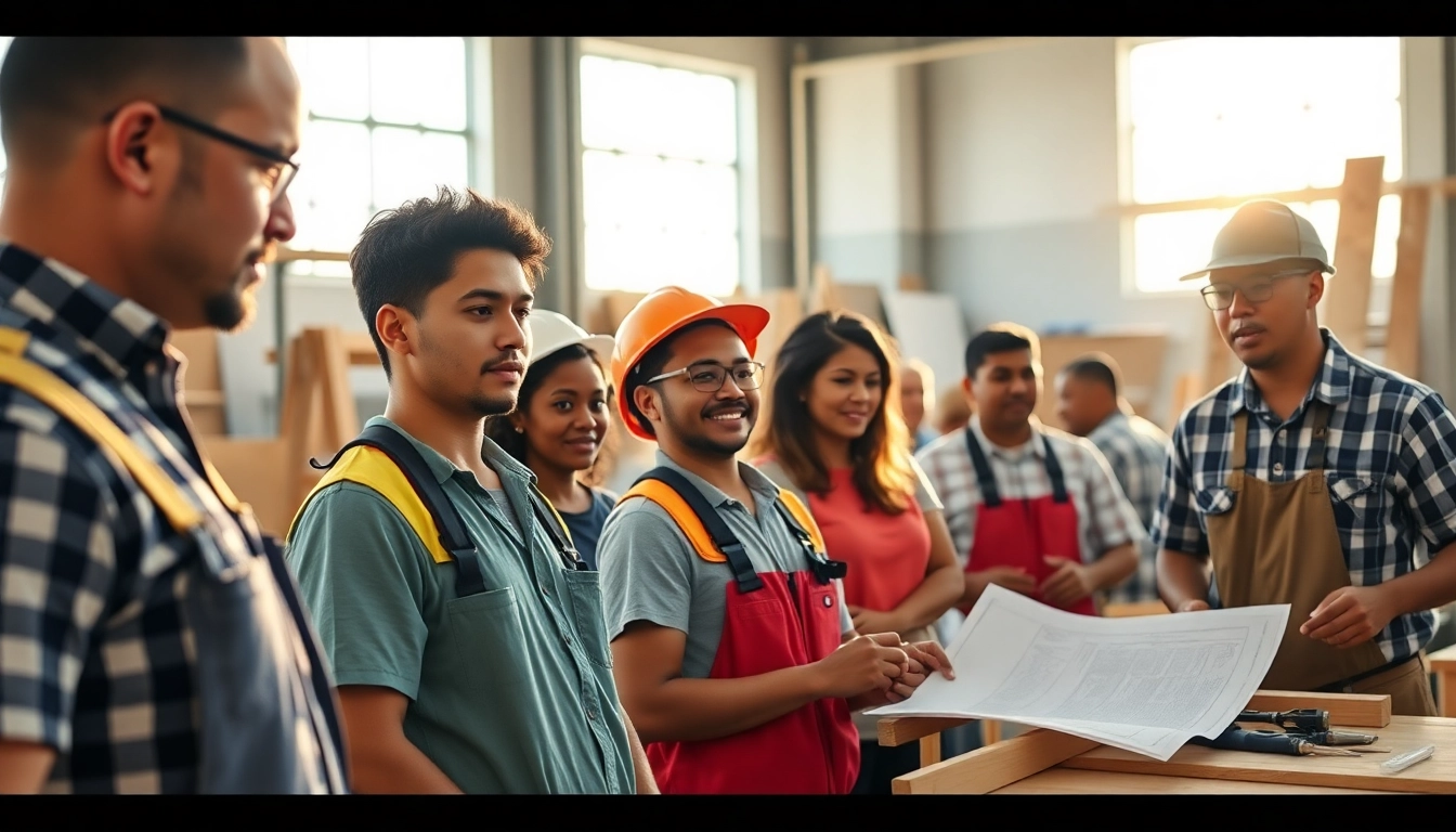 Learn hands-on skills at trade schools oahu with engaged students and instructors.