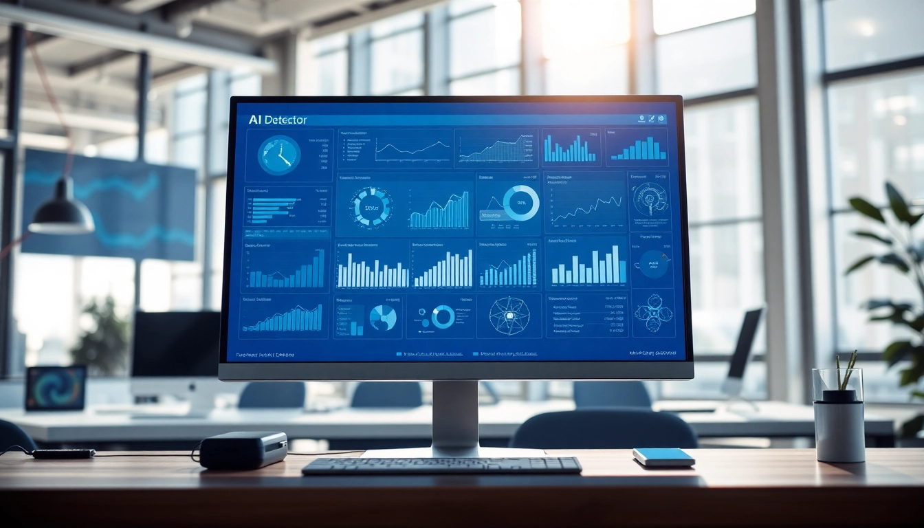 Analyze text using an advanced ai detector tool with clear metrics and data visualization.