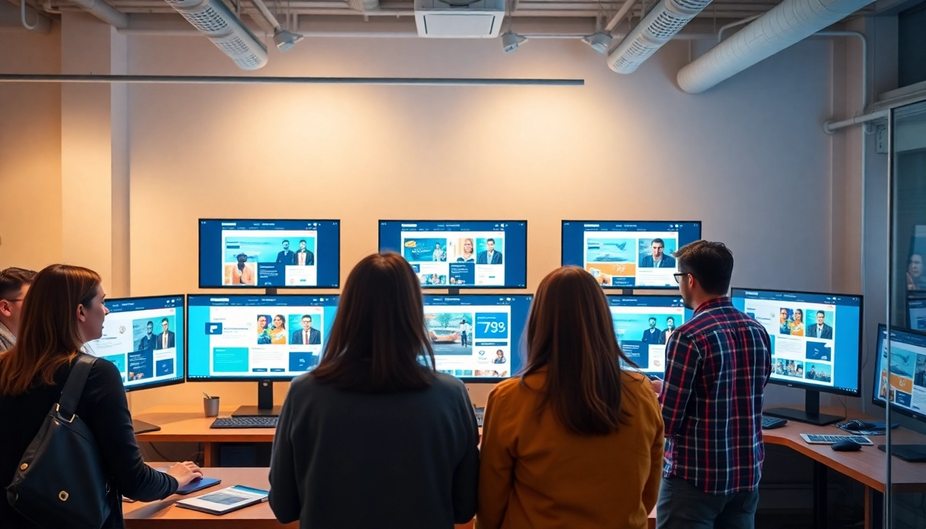 Showcasing web design edmonton experts collaborating on innovative website solutions.