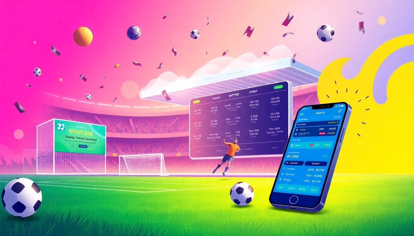 Situs judi bola with vibrant soccer visuals showcasing exciting online betting experiences.