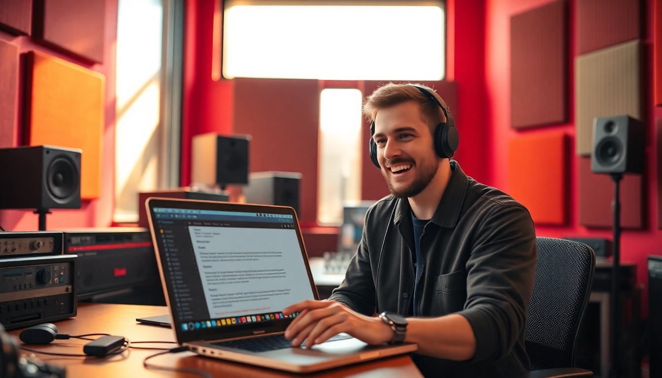 Enhancing music pitching strategies through a musician's engaging studio setup