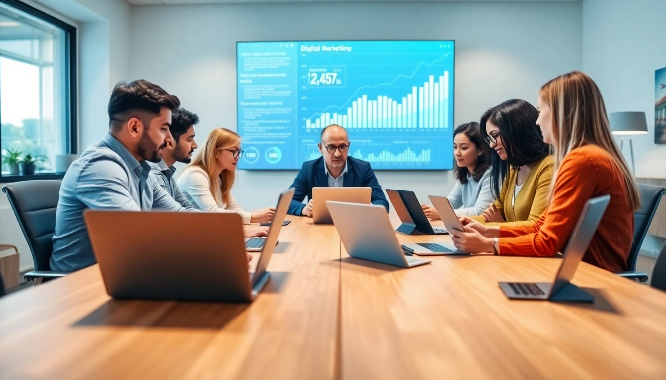 Collaborative team strategizing digital marketing solutions for http://Avtales.com.