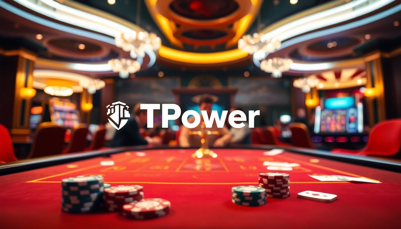 Experience the vibrant gameplay atmosphere of TPower casino in an exciting online gambling environment.