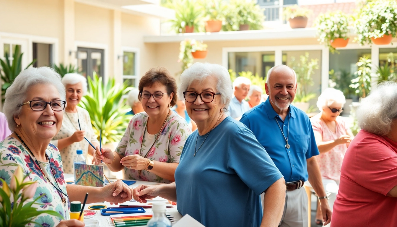Seniors participating in engaging activities at the Howard LieBurn Senior Center's vibrant community space.