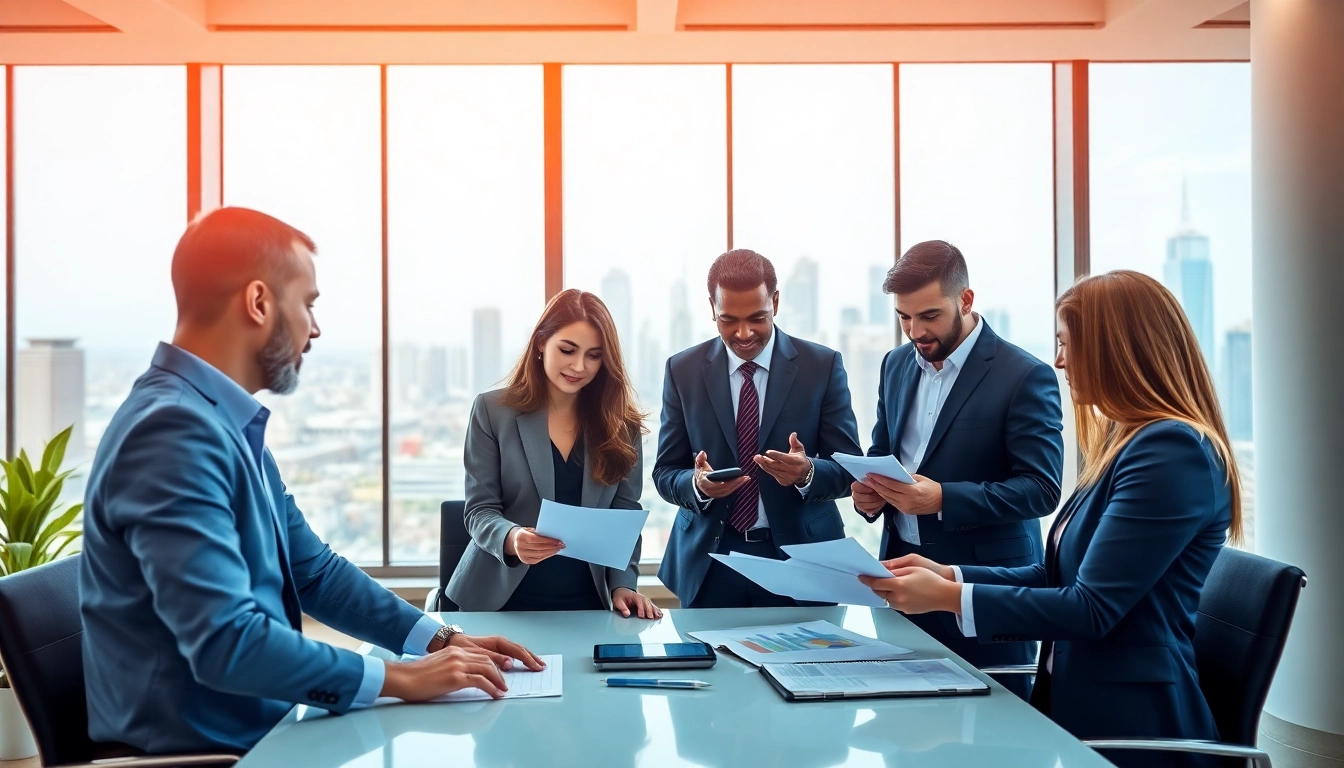 Empowering collaboration at Quickplus Business Consultants showcasing diverse professionals working together.