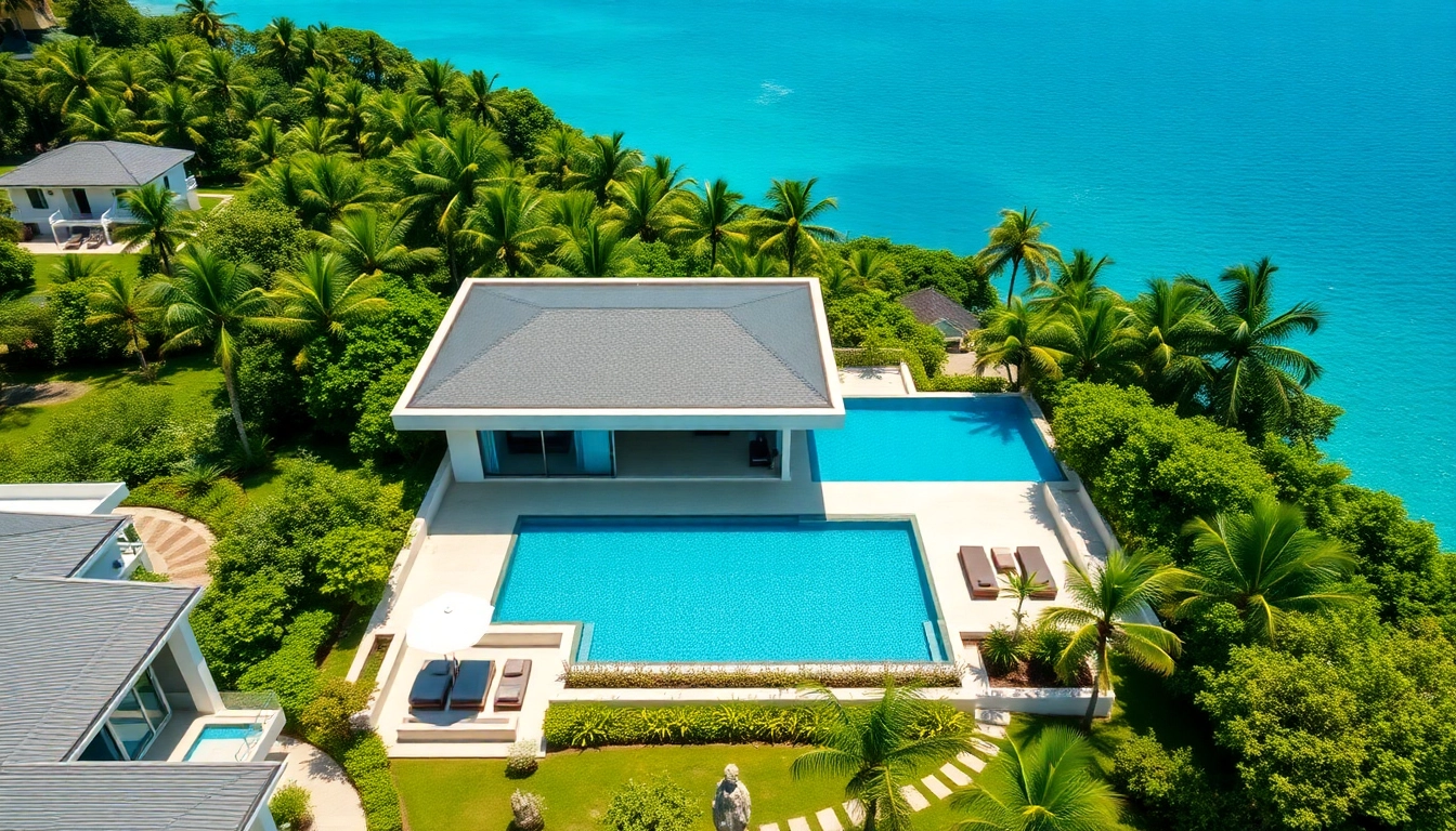Experience phuket property management services enhancing luxury villas, nestled in tropical surroundings.