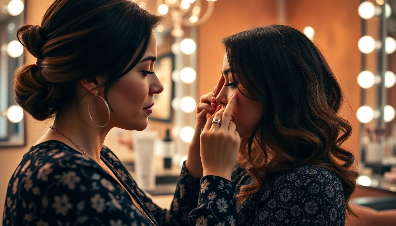Discover expert techniques in this Lash Course image showing a beauty expert applying lashes skillfully.
